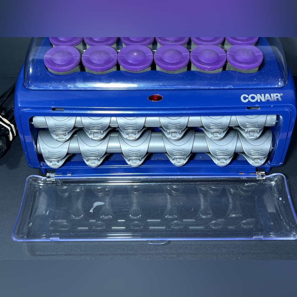 Conair Curl Innovation HS33R 12 Jumbo 1.5 inch Hot Rollers Clips Curlers WORKS - Picture 6 of 16